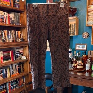 CAbi (#4316) “Cool It” Snake Print Cropped Pants